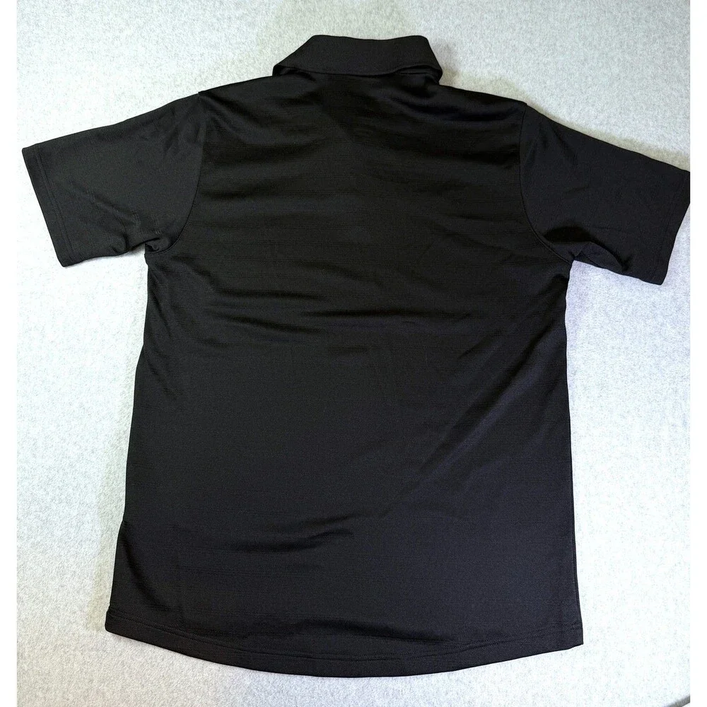 adidas Men's Black SMU Polo Shirt Performance Short Sleeve Collared Top 21.5